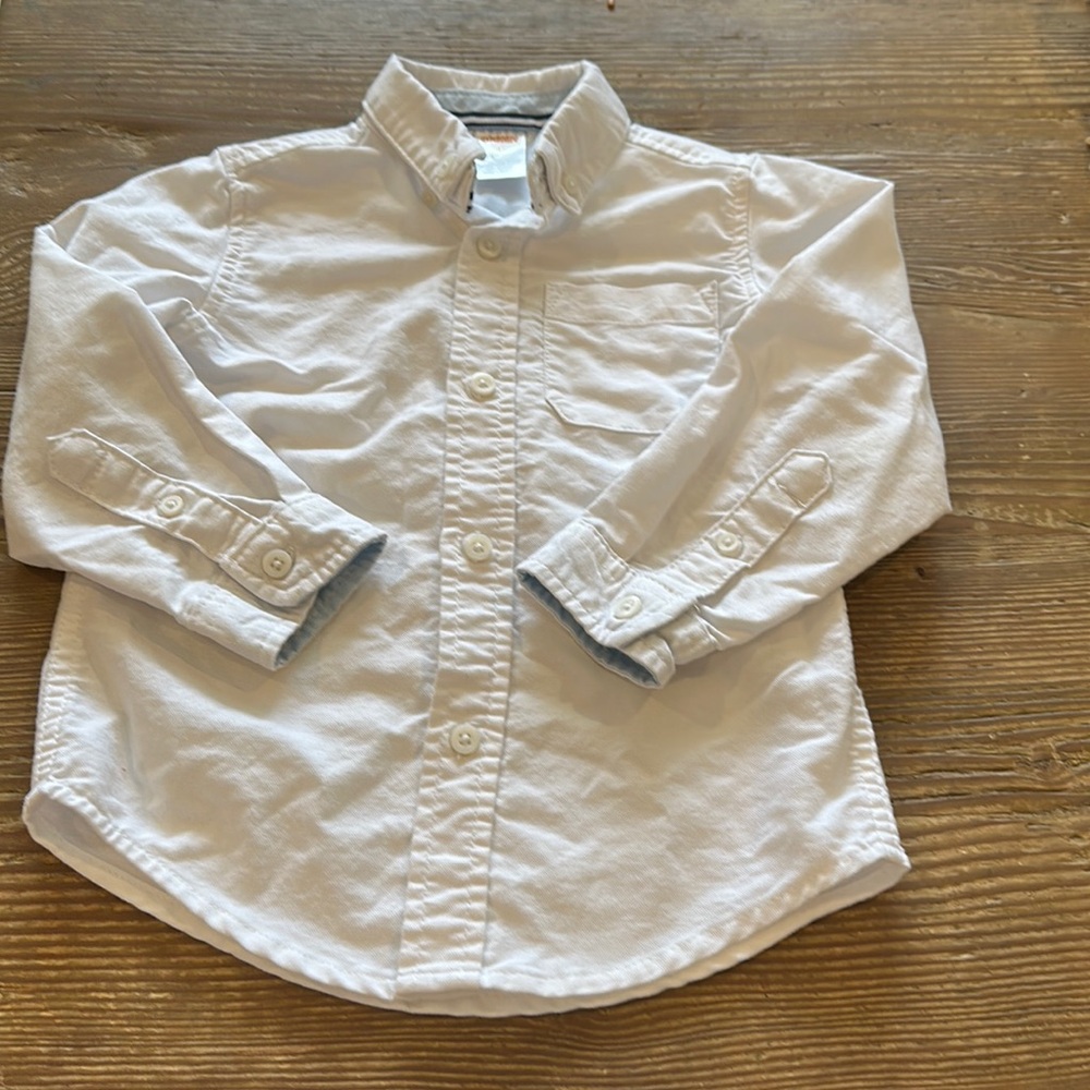 Gymboree White Button Front Top Dress Shirt size 4T